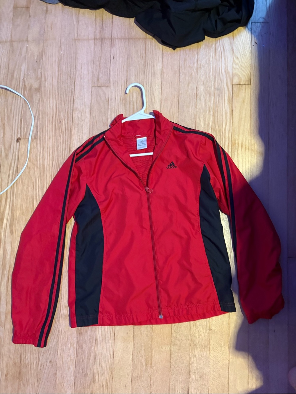 adidas Red Athletic Jacket with White Logo